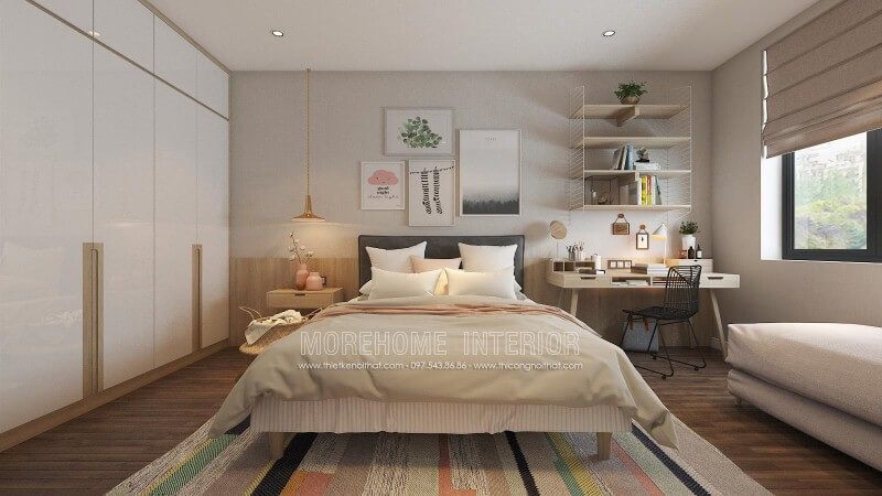 Đẹp với tổng hợp 24 công trình thiết kế phòng ngủ nhỏ căn hộ chung cư sang trọng