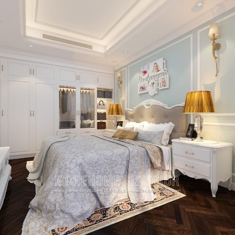 Giường gỗ tần bì phun sơn màu trắng bọc nỉ đầu giường đang dần trở thành xu hướng ưa chuộng trên thị trường nội thất Việt, chất liệu gỗ tự nhiên được xử lý kĩ lưỡng chống co ngót, cong vênh, mối mọt đảm bảo mang lại giường ngủ đẹp có độ bền cao