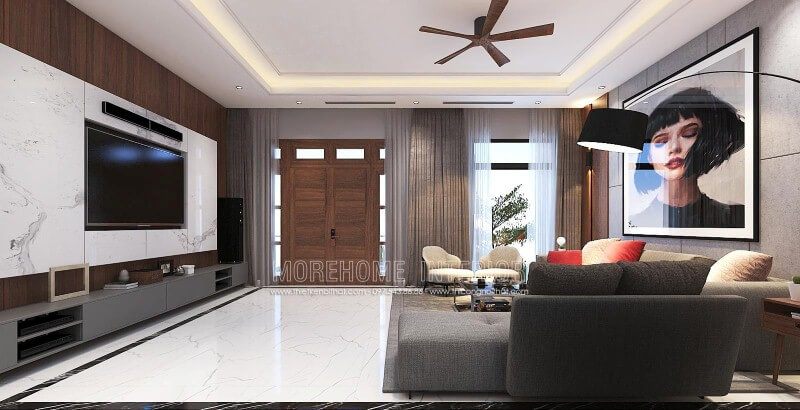Morehome gợi ý  19 Thiết kế nội thất phòng khách đa phong cách đẹp, sang trọng