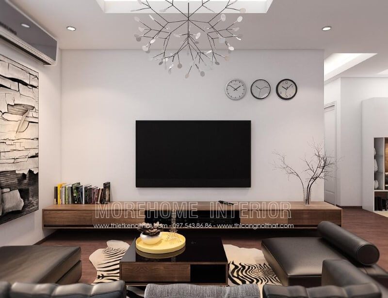 Bàn trà MH-HD048 gỗ tự nhiên kết hợp mặt kính trang trí phòng khách chung cư nhỏ gọn