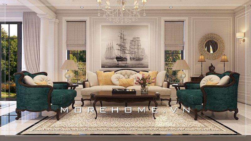 Chiếc bàn trà tinh tế với những đường nét uốn lượn mang lại sức cuốn hút ngay từ cái nhìn đầu tiên.